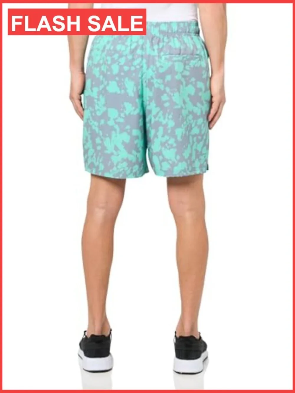 Mens UPF 50+ Compression Lined Swim Trunks Drawstring Elastic Waistband